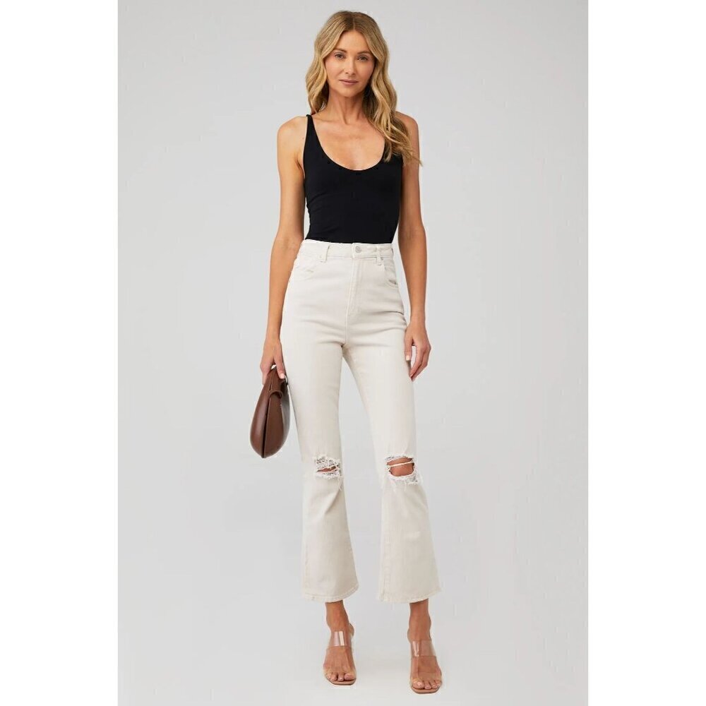 Rolla's Dusters Bootcut Crop Worn Salt Womens Size 26
